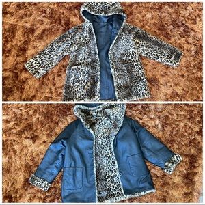 Wilsons leather cheetah/leopard jacket